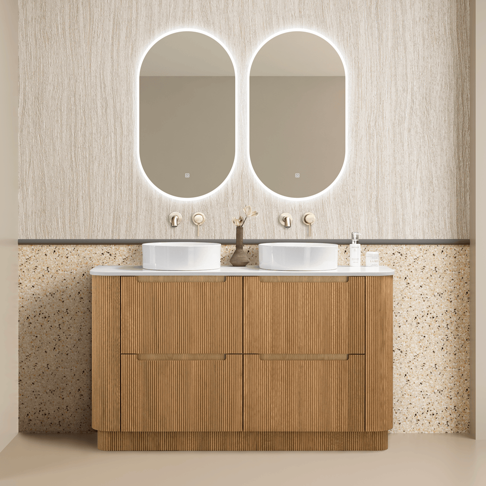 Noveen Vanities Oakmere 1500mm Solid Oak Freestanding Vanity