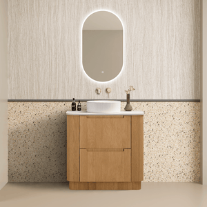 Noveen Vanities Oakmere 900mm Solid Oak Freestanding Vanity