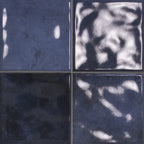 Victiles Tile OMEBLG22 OMEGA12 SCORED AZUL BLUE GLOSS 243X243MM Made in Spain