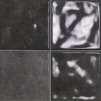 Victiles Tile OMECHG22 OMEGA12 SCORED GRAFITO CHARCOAL GLOSS 243X243MM Made in Spain