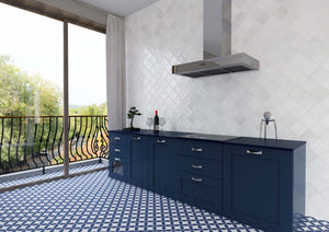 GNS Tile OMEWHG22 OMEGA12 SCORED PERLA WHITE GLOSS 243X243