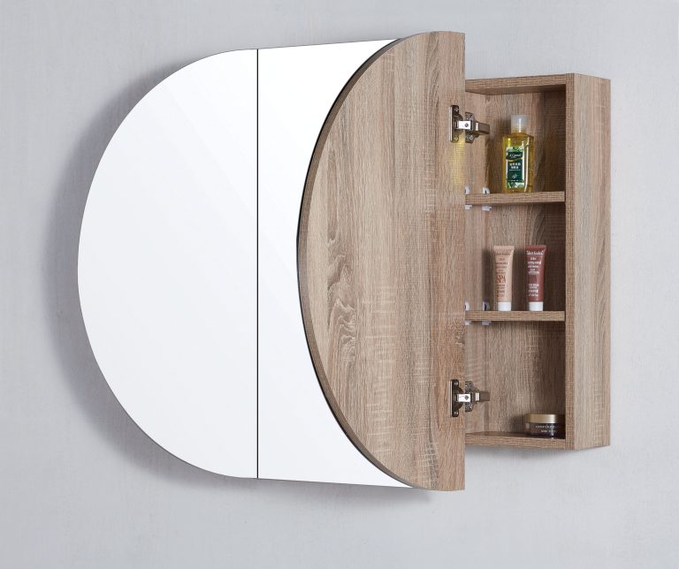 OSH-12075A1 Amber Collection 1200X750x120MM Prime Oak SHAVING CABINET