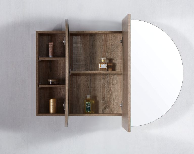 OSH-15090A1 Amber Collection 1500X900x120MM Prime Oak SHAVING CABINET