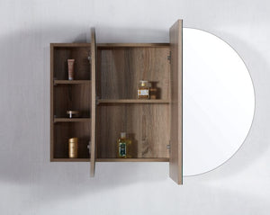 OSH-15090A1 Amber Collection 1500X900x120MM Prime Oak SHAVING CABINET