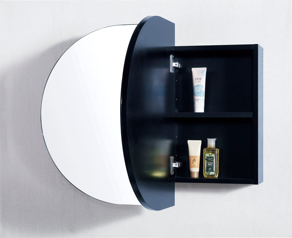 Avia Vanities OSH-15090MB Amber Collection 1500X900x120MM Matt Black SHAVING CABINET