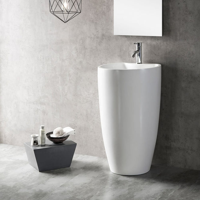 KDK Basins OVFA5247GW Free-Standing Basin 880*525mm