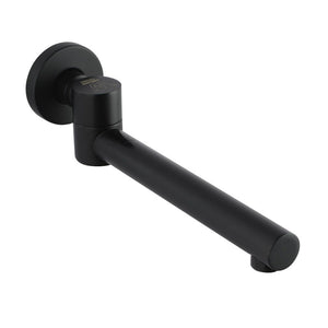 LUCID PIN Series Round Black Swivel Wall Spout OX0004.BS