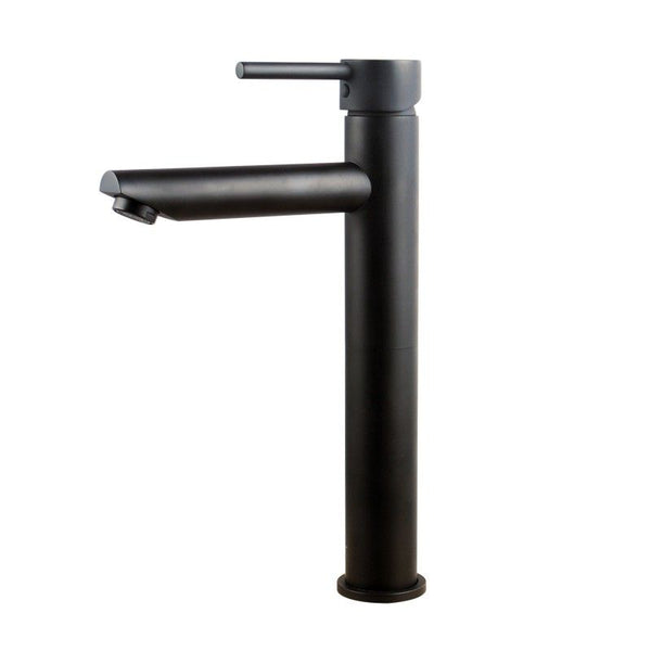 LUCID PIN Series Round Black Tall Basin Mixer OX0120.BM