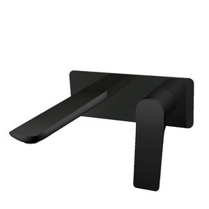 RUSHY Series Square Black Wall Mixer with Spout OX0153.BM