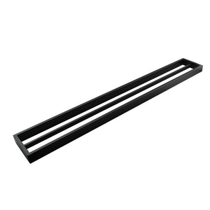 IVANO Series Black Double Towel Rail 800mm OX6402.8.TR