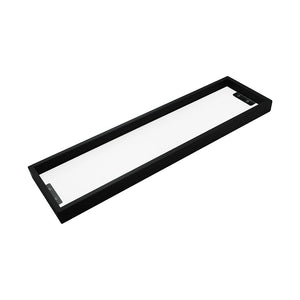 IVANO Series Black Glass Shelf 600mm OX6414.TR