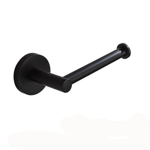 TSI Bathroom Accessories LUCID PIN Series Black Round Toilet Paper Roll Holder OX6611.TR