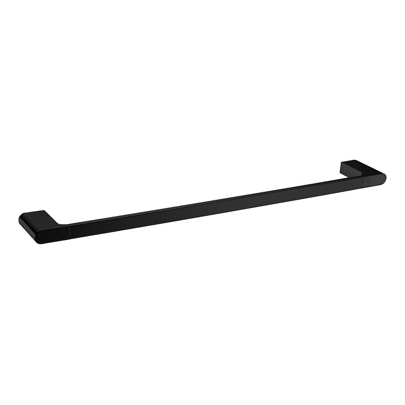 AU Series Black Single Towel Rail 800mm OX8001.8.TR