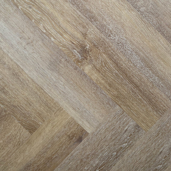Obsidian 9mm Herringbone Hybrid Floor 625 x 125 x 9.0mm - Sunset