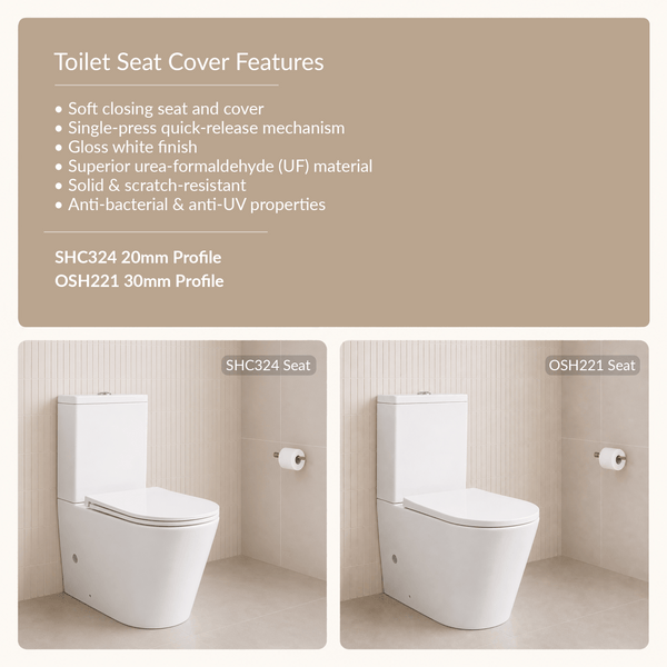Noveen Toilets T2149A — OSLO Rimless Toilet Suite