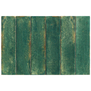 OTWAY SUBWAY TILES - DARK GREEN 60X240MM GLOSS