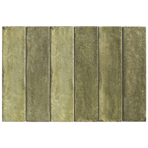 OTWAY SUBWAY TILES - OLIVE 60X240mm GLOSS