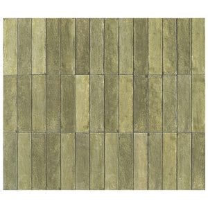 OTWAY SUBWAY TILES - OLIVE 60X240mm GLOSS