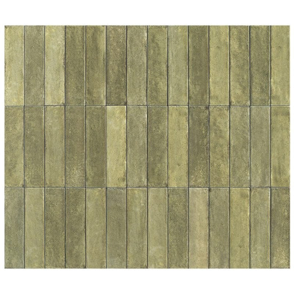 OTWAY SUBWAY TILES - OLIVE 60X240mm GLOSS
