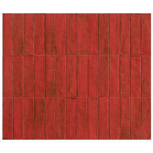 OTWAY SUBWAY TILES - RED 60X240mm Matt