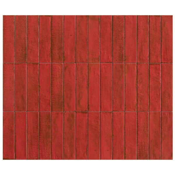 OTWAY SUBWAY TILES - RED 60X240mm Matt