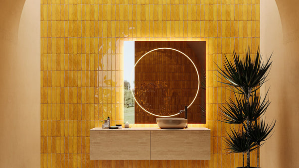 OTWAY SUBWAY TILES - MUSTARD 60X240mm MATT