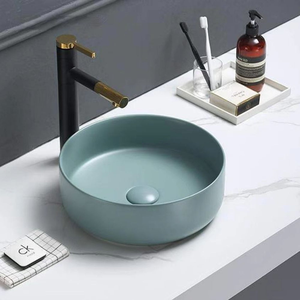 PA3535GN Above Counter Basin 346*346*114mm Matt Green