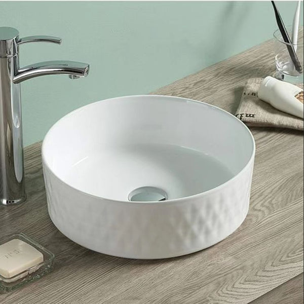 PA3636GW Above Counter Basin 360*360*120mm Gloss White