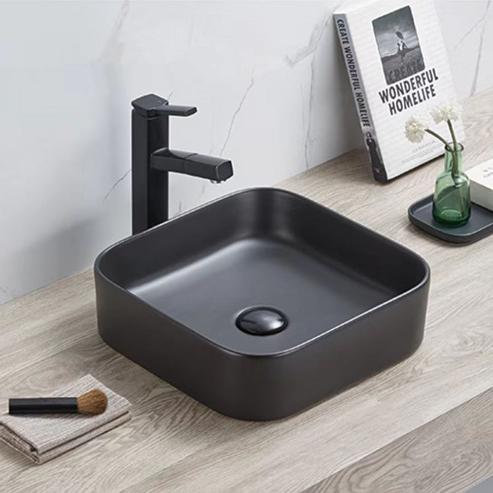 PA3711MB Above Counter Basin 375*375*110mm Matt Black
