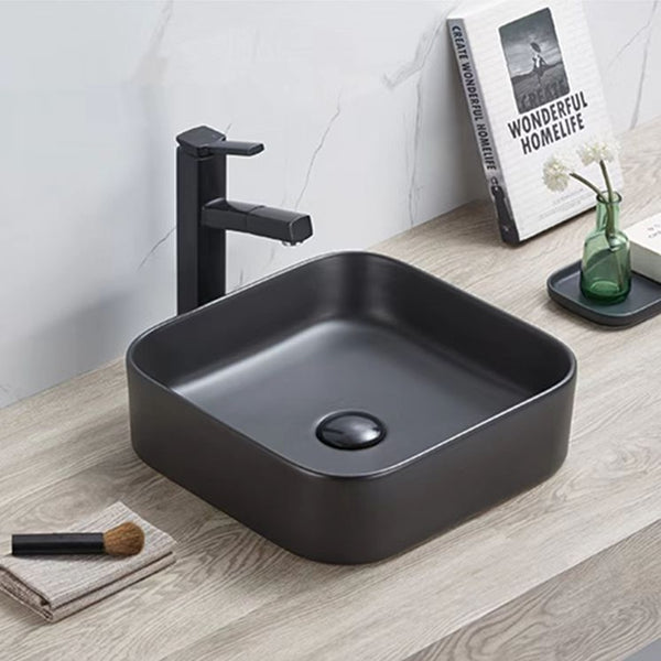 PA3711MB Above Counter Basin 375*375*110mm Matt Black
