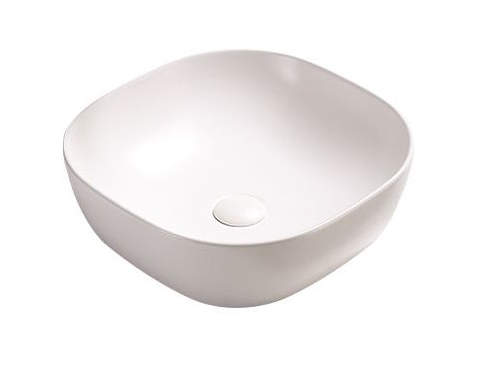PA37375MW Above Counter Basin 370*370*120mm Matt White