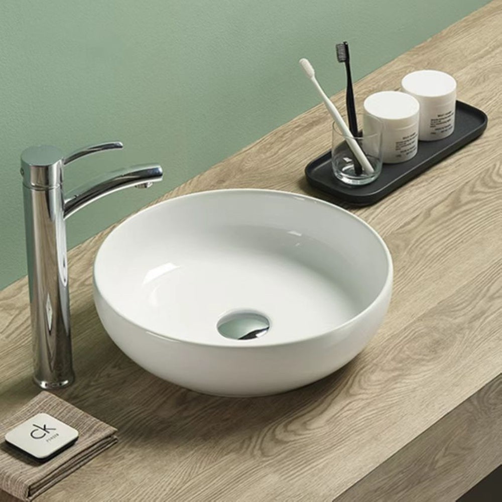 PA37378 Above Counter Basin 370*370*110mm Gloss White