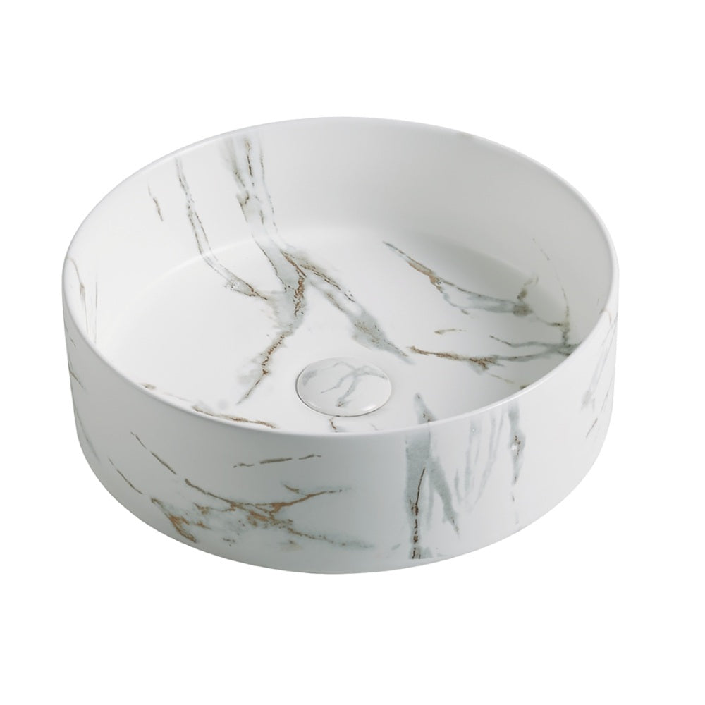 PA4040M2 Above Counter Basin 394*394*115mm White Carrara