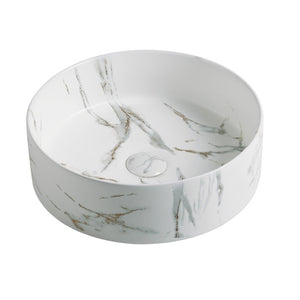 PA4040M2 Above Counter Basin 394*394*115mm White Carrara