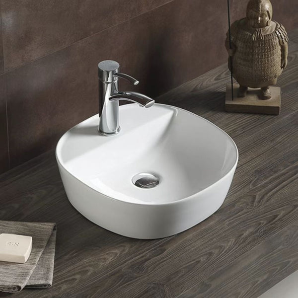PA4040TH Above Counter Basin 400*400*120mm Gloss White