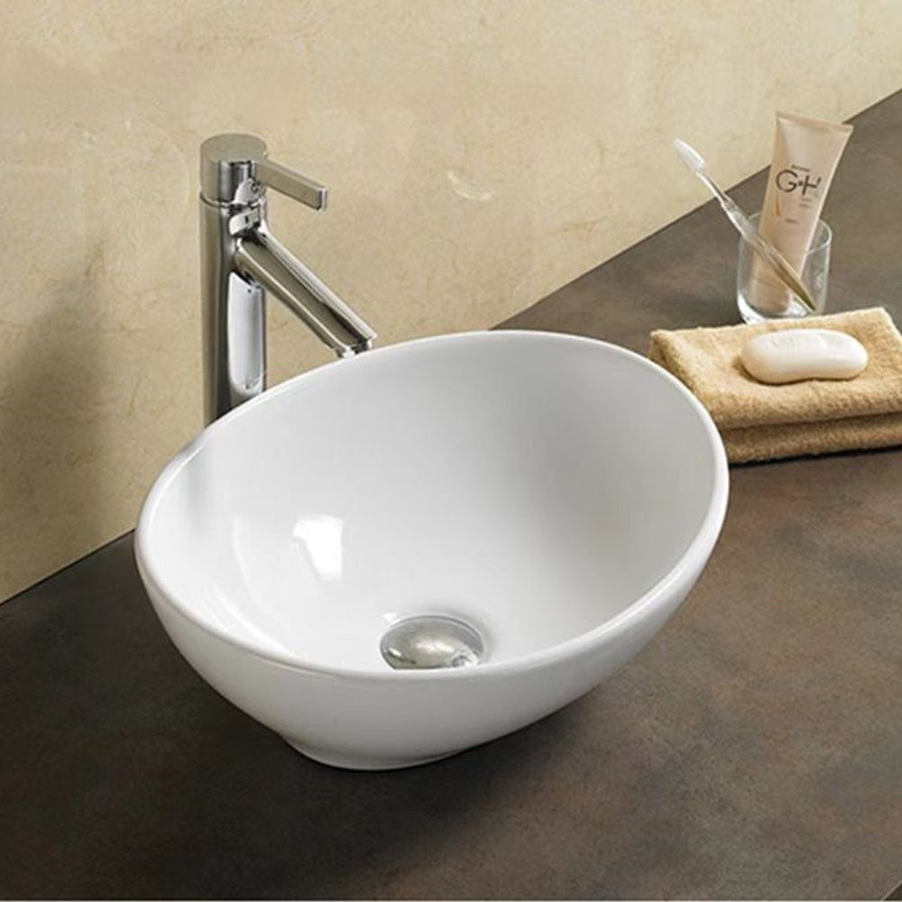 PA4134 Above Counter Basin 400*330*145mm Gloss White
