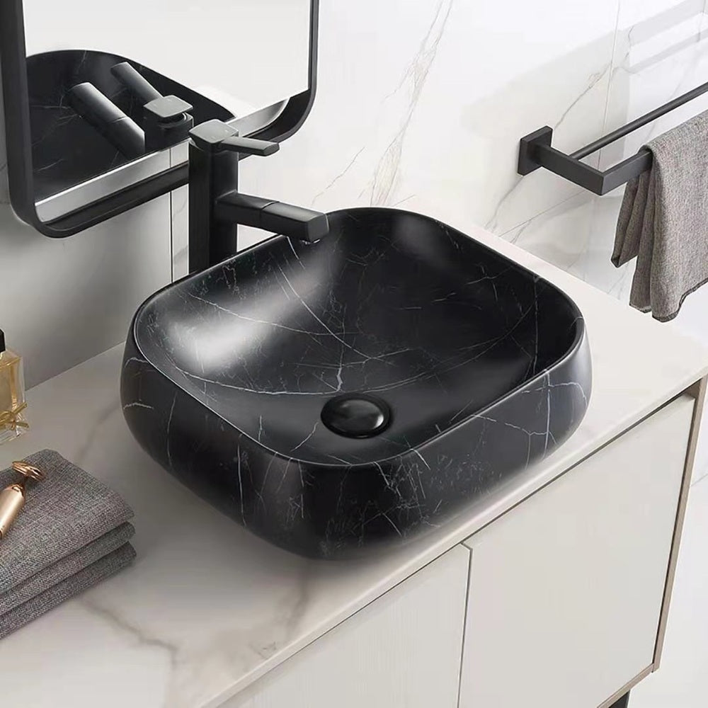 PA4540MBM Above Counter Basin 450*400*145mm Black Carrara