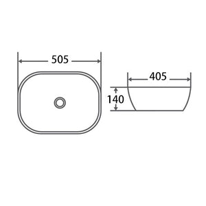 PA4939 Above Counter Basin 505*405*140mm