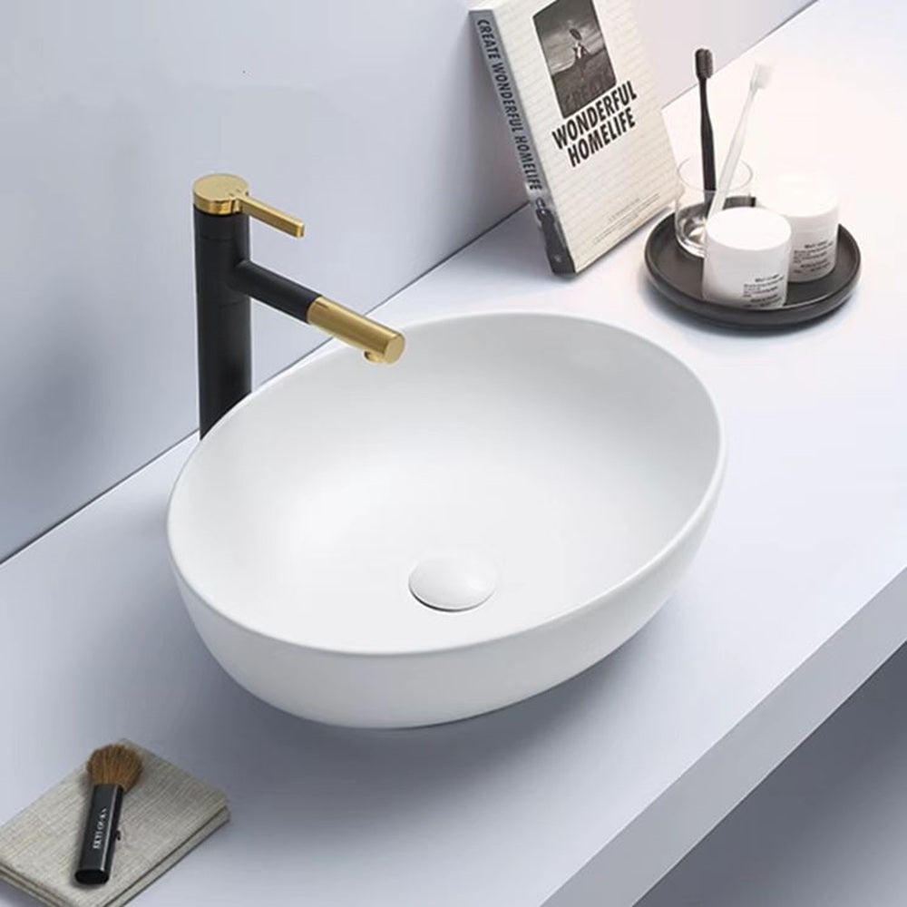PA5239MW Above Counter Basin 520*390*130mm Matt White