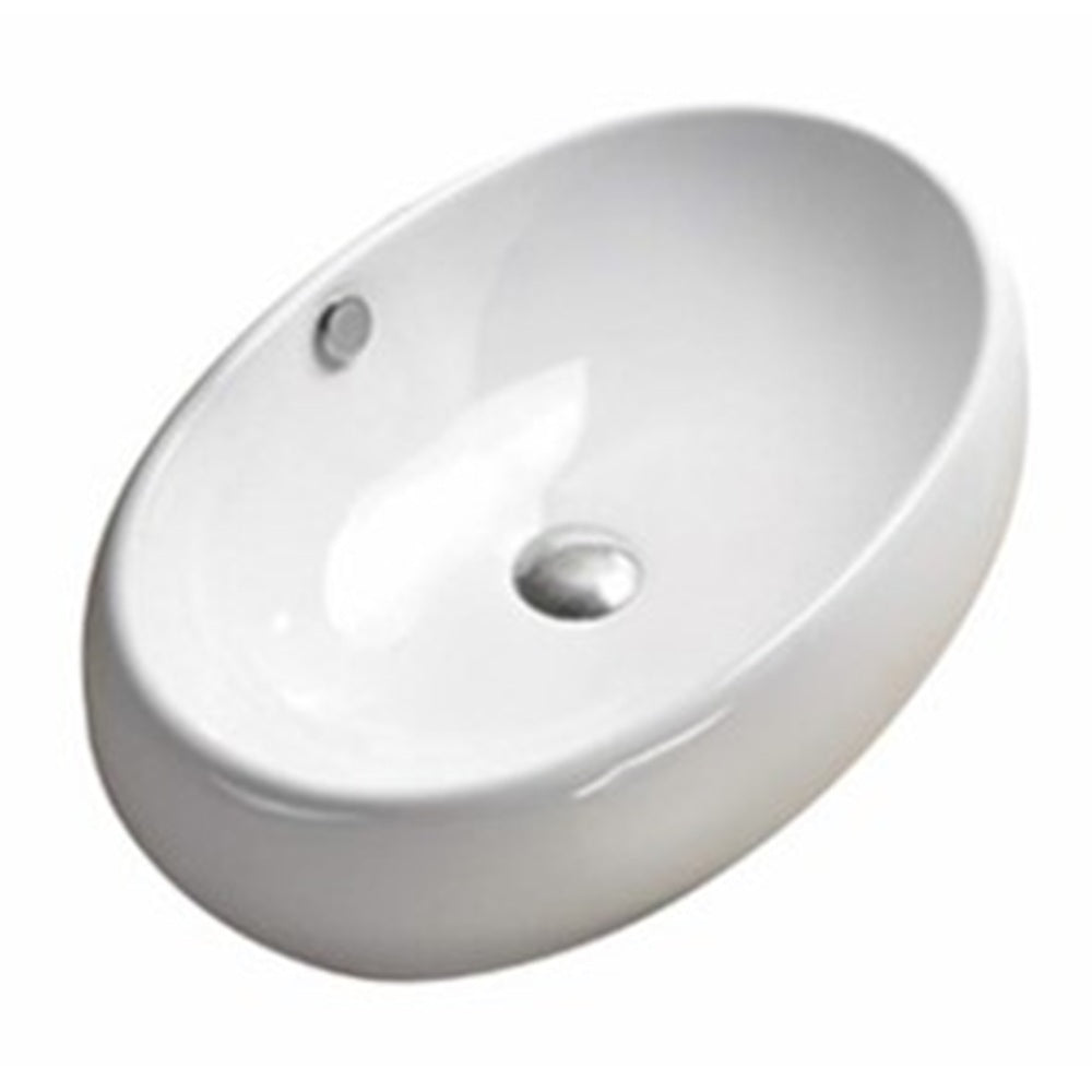 PA6040 Above Counter Basin 600*400*150mm Gloss White With Overflow