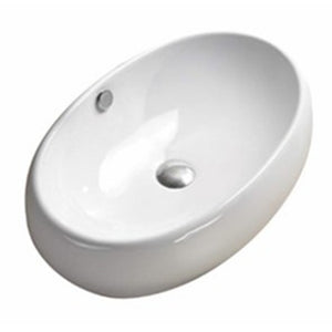 PA6040 Above Counter Basin 600*400*150mm Gloss White With Overflow
