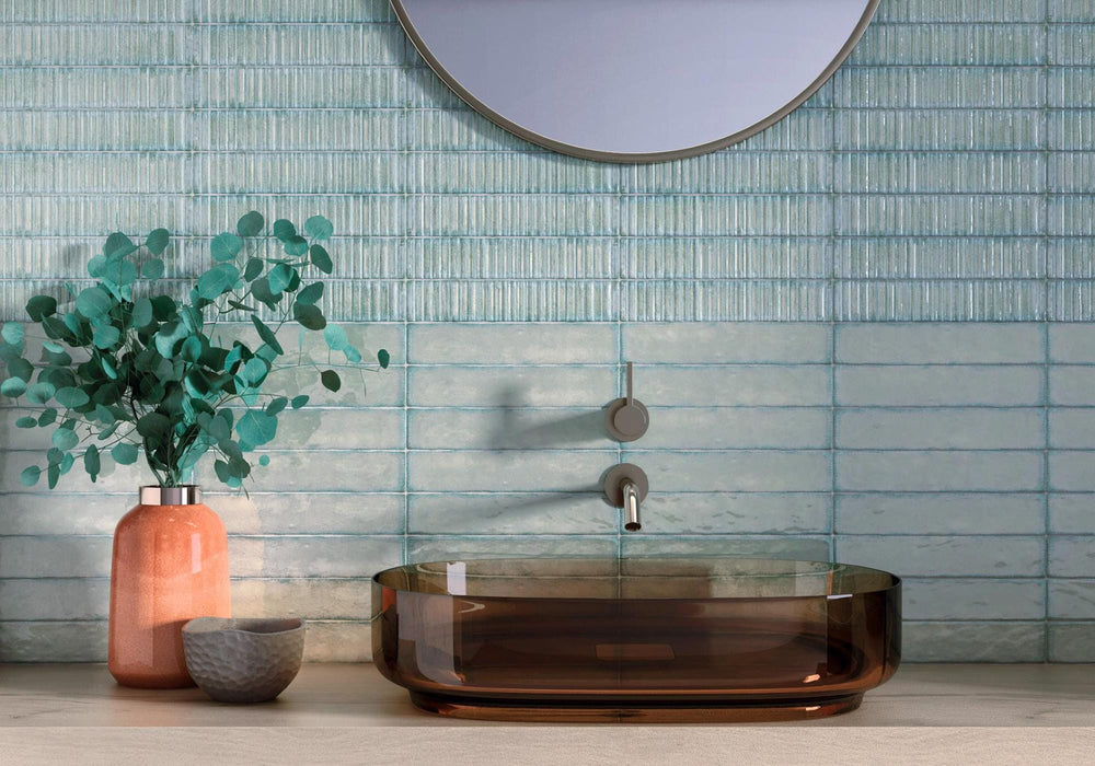 PAM0043 AURISTELLA VERDE GLOSS SUBWAY 50X250MM