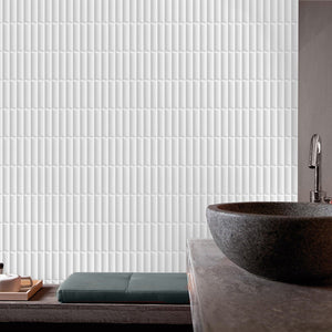 GNS Tile PEQWHS520 M5200W1 (Y1B052002) PEQUENO BIANCO WHITE SATIN 50X200