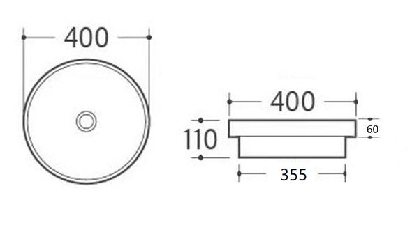 PI4040 Insert Basin 400*400*110mm