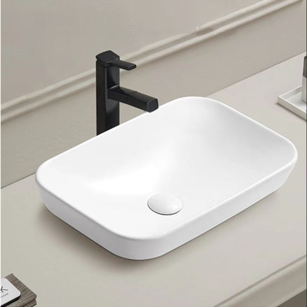 PI5134MW Above Counter Basin 520*340*155mm Matt White