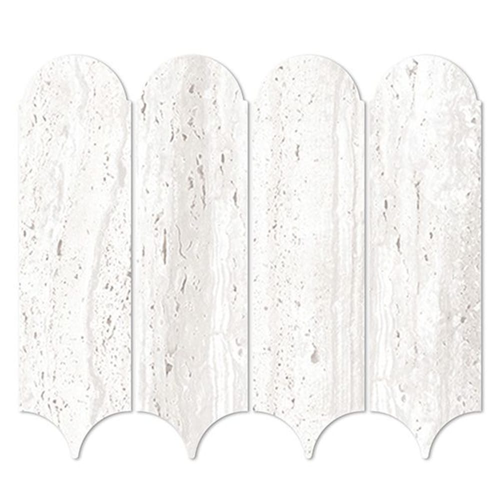 EV Tile PM-EMCHI-FEAT-M Euromarmo Mosaic Travertine Chiaro Feather