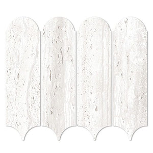 EV Tile PM-EMCHI-FEAT-M Euromarmo Mosaic Travertine Chiaro Feather