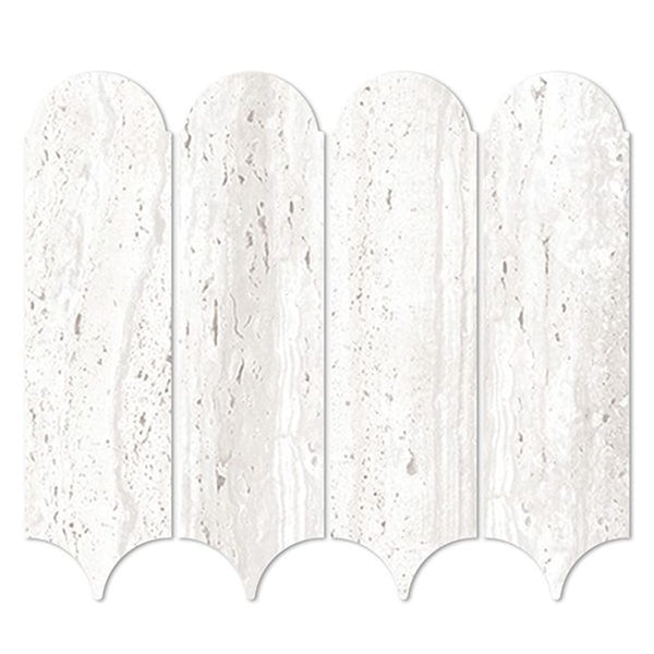 EV Tile PM-EMCHI-FEAT-M Euromarmo Mosaic Travertine Chiaro Feather