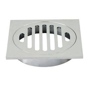 PSF01 CHROME SHOWER GRATE FLOOR WASTE DRAIN 110*110MM