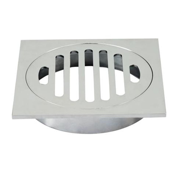 PSF01 CHROME SHOWER GRATE FLOOR WASTE DRAIN 110*110MM
